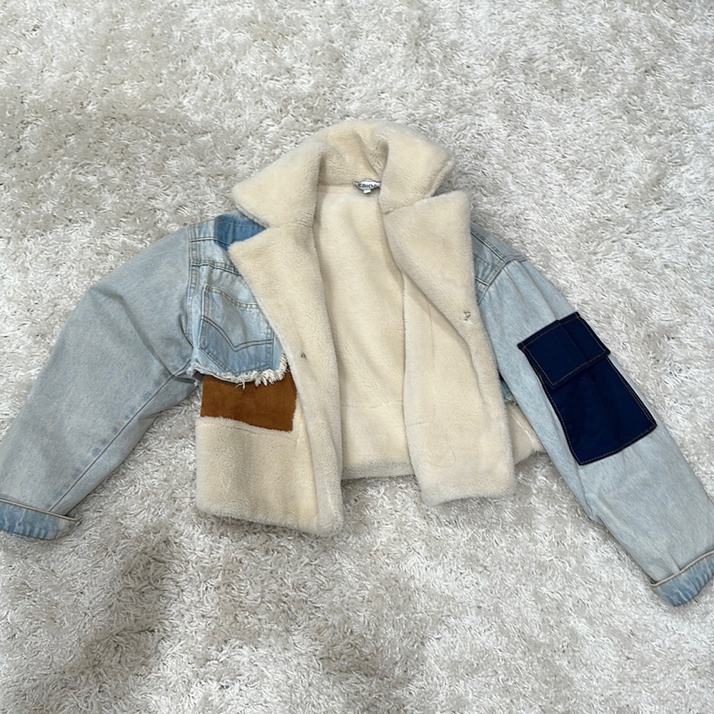 BIDA denim & Sherpa jacket